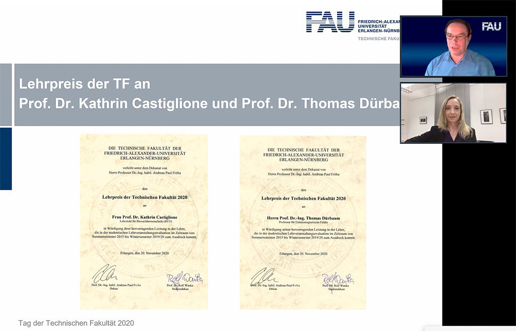 Prof. Castiglione receives the 2020 teaching award