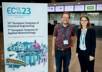 Prof. Dr. Aljoscha Wahl und Stefanie Fritzsche at the ECCE/ECAB-Konferenz